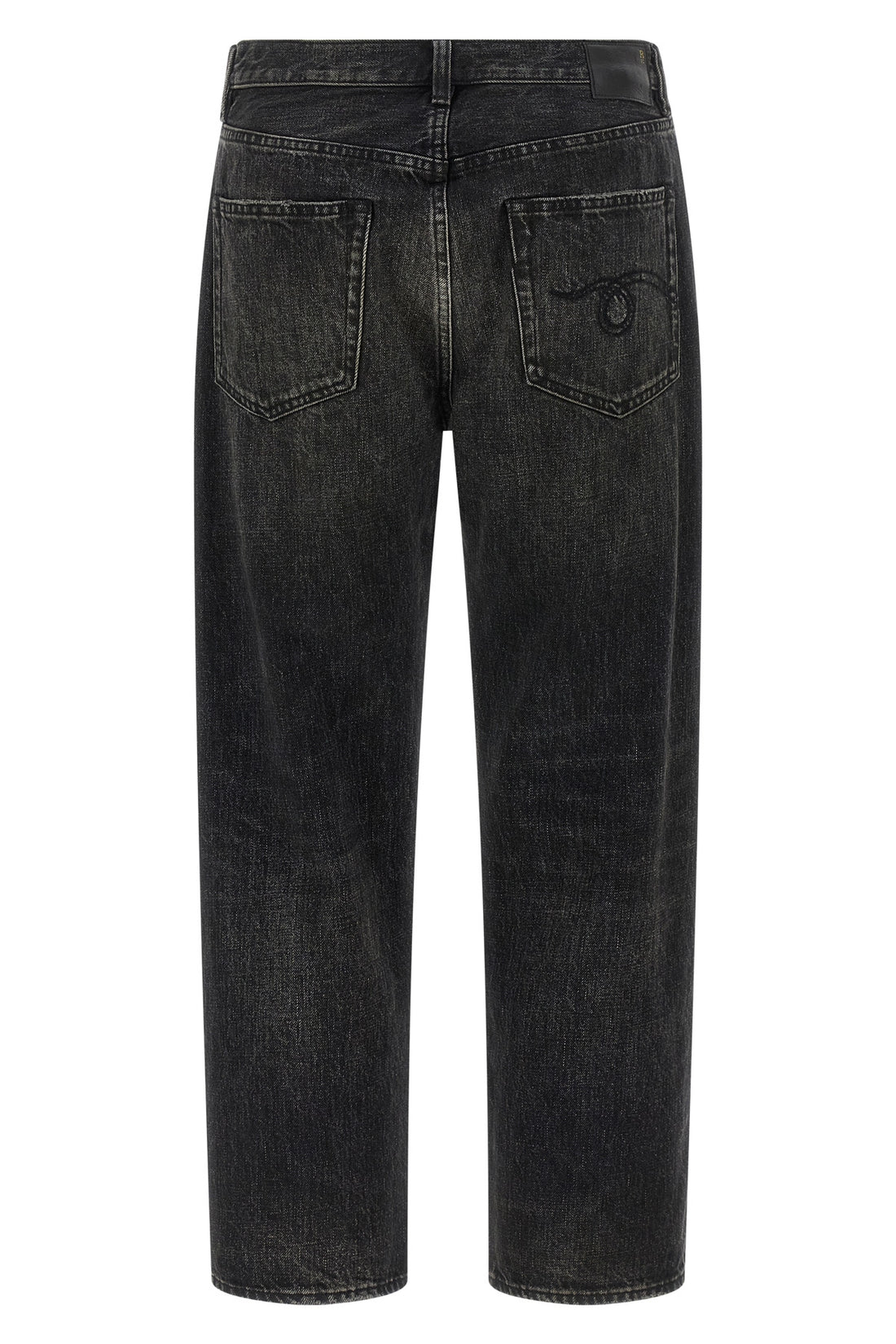 R13 27 bf used-effect stonewashed cotton denim jeans