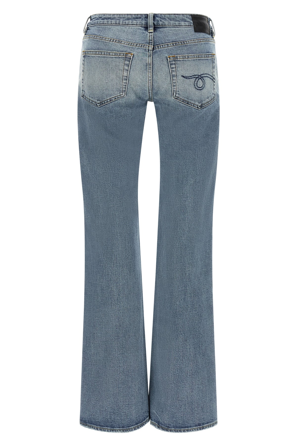 the low-waisted jeans r13 boy flare define a flared silhouette through a tailo