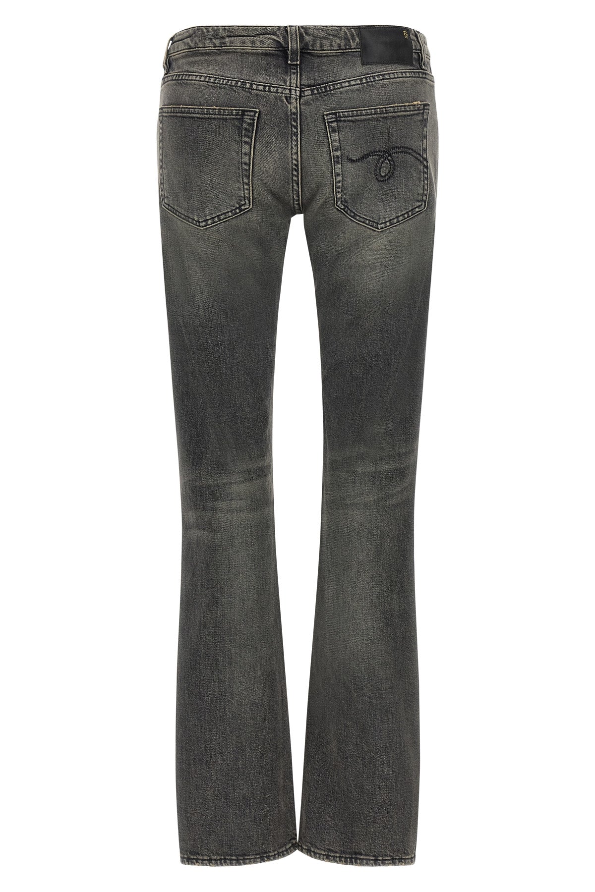 the low-rise jeans r13 tobi boy redefine the bootcut silhouette through an urb