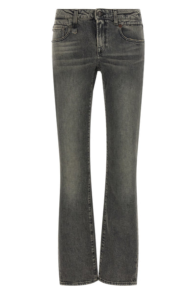the low-rise jeans r13 tobi boy redefine the bootcut silhouette through an urb