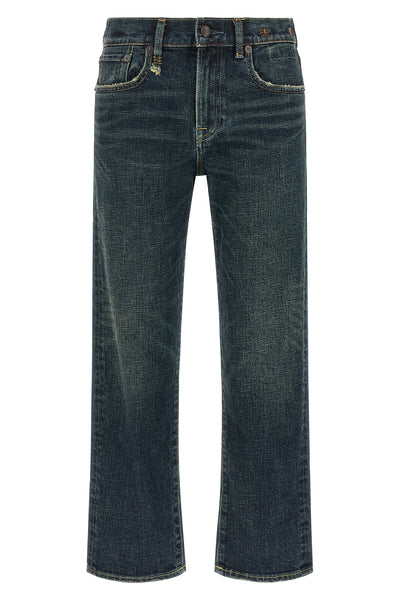 the romeo r13 jeans define a straight silhouette through a structured denim co