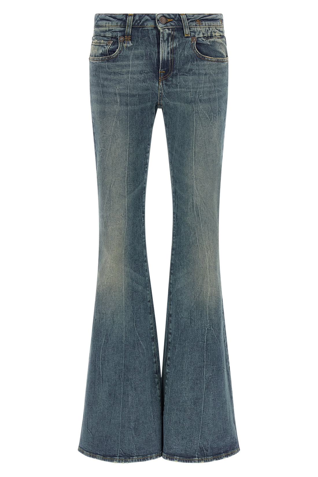 R13 24 the overflow boy flare r13 jeans redefine the denim silhouette through exagger