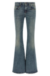 the overflow boy flare r13 jeans redefine the denim silhouette through exagger