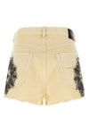 x-bf shorts in used-effect garment-dyed cotton denim