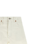 x-bf shorts in destroyed effect garment-dyed cotton denim