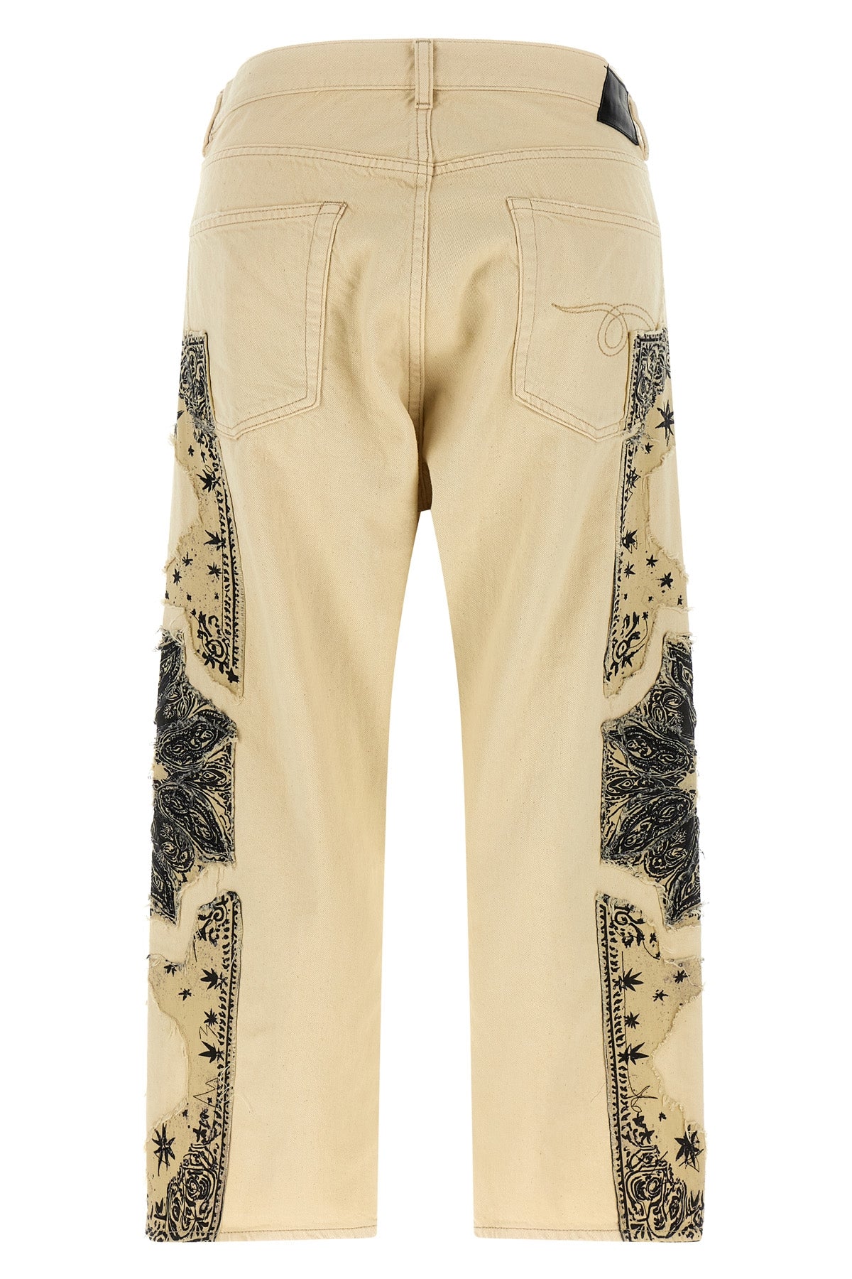 garment-dyed cotton denim x-bf jeans