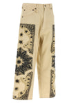 garment-dyed cotton denim x-bf jeans
