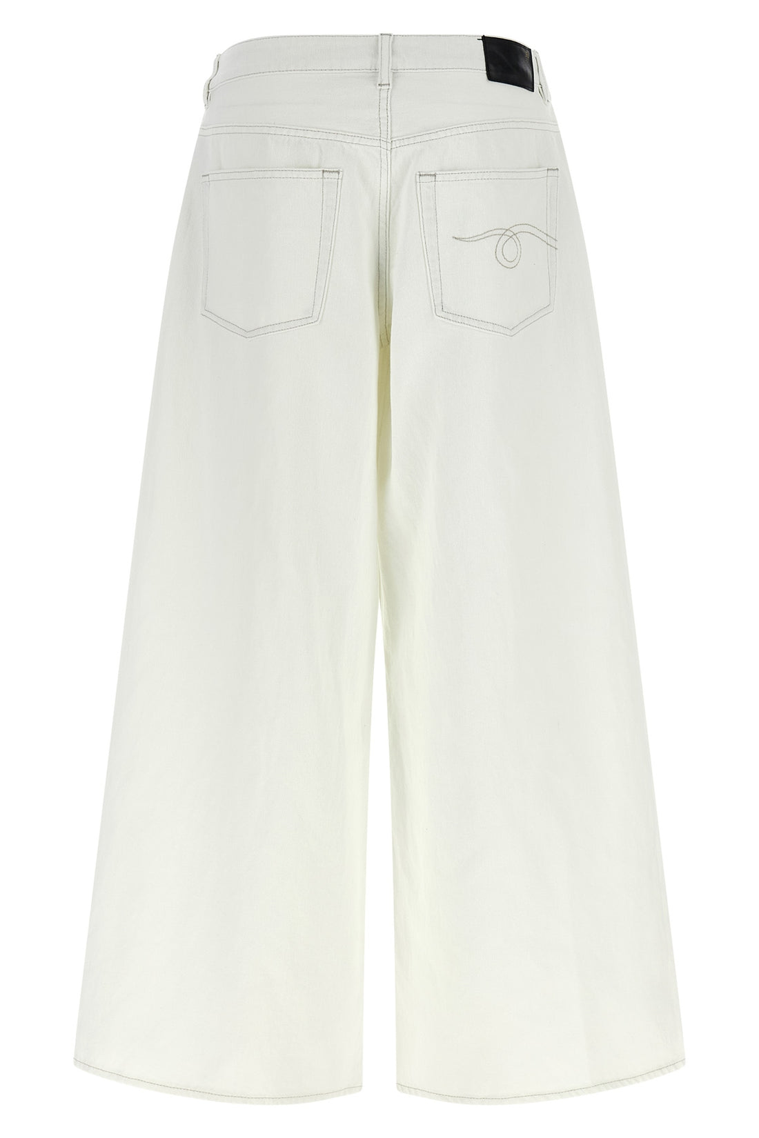 R13 25 nico wrap jeans in garment-dyed cotton denim