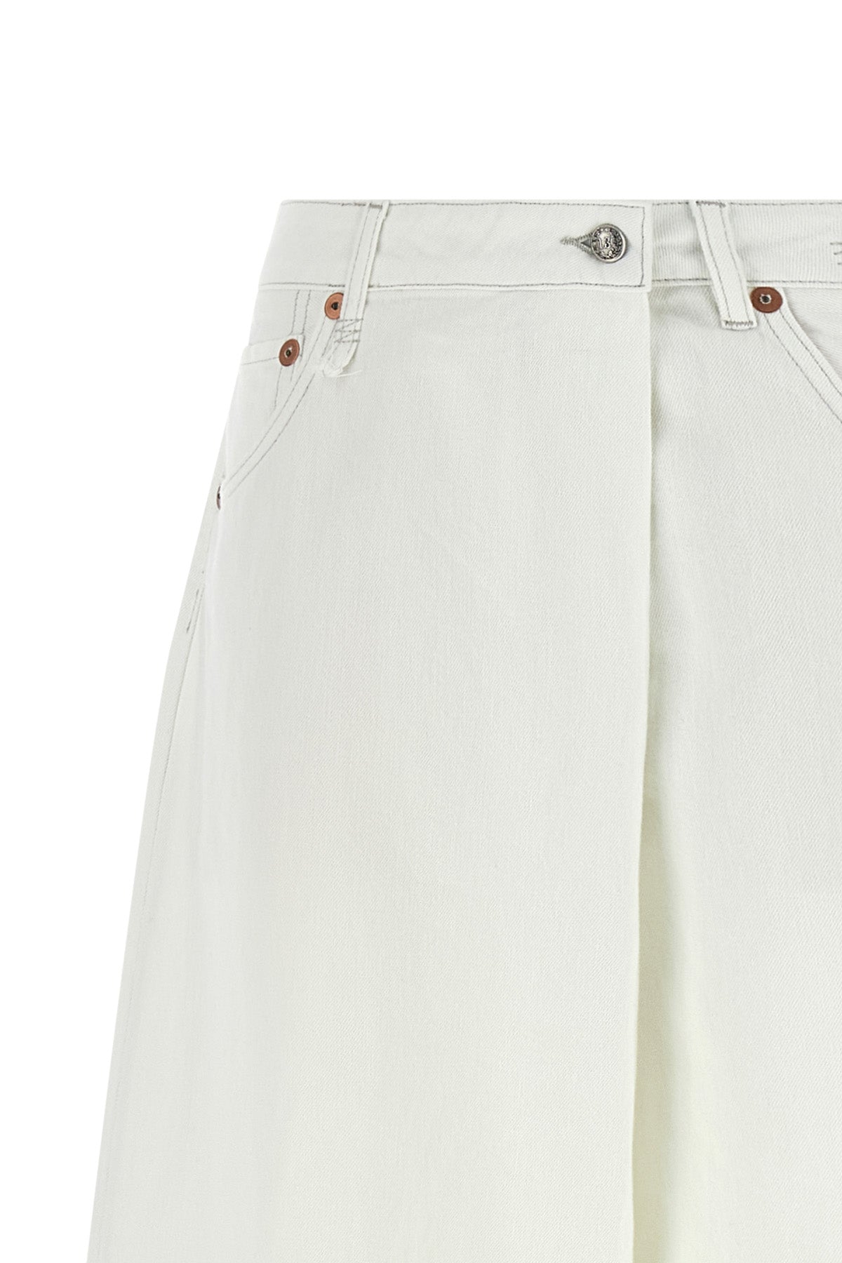 nico wrap jeans in garment-dyed cotton denim