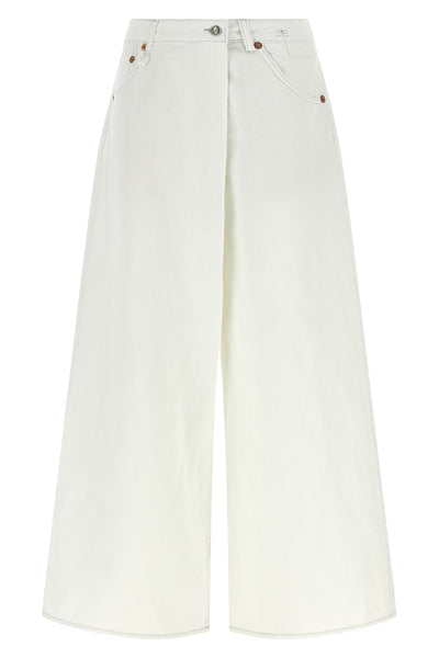 nico wrap jeans in garment-dyed cotton denim