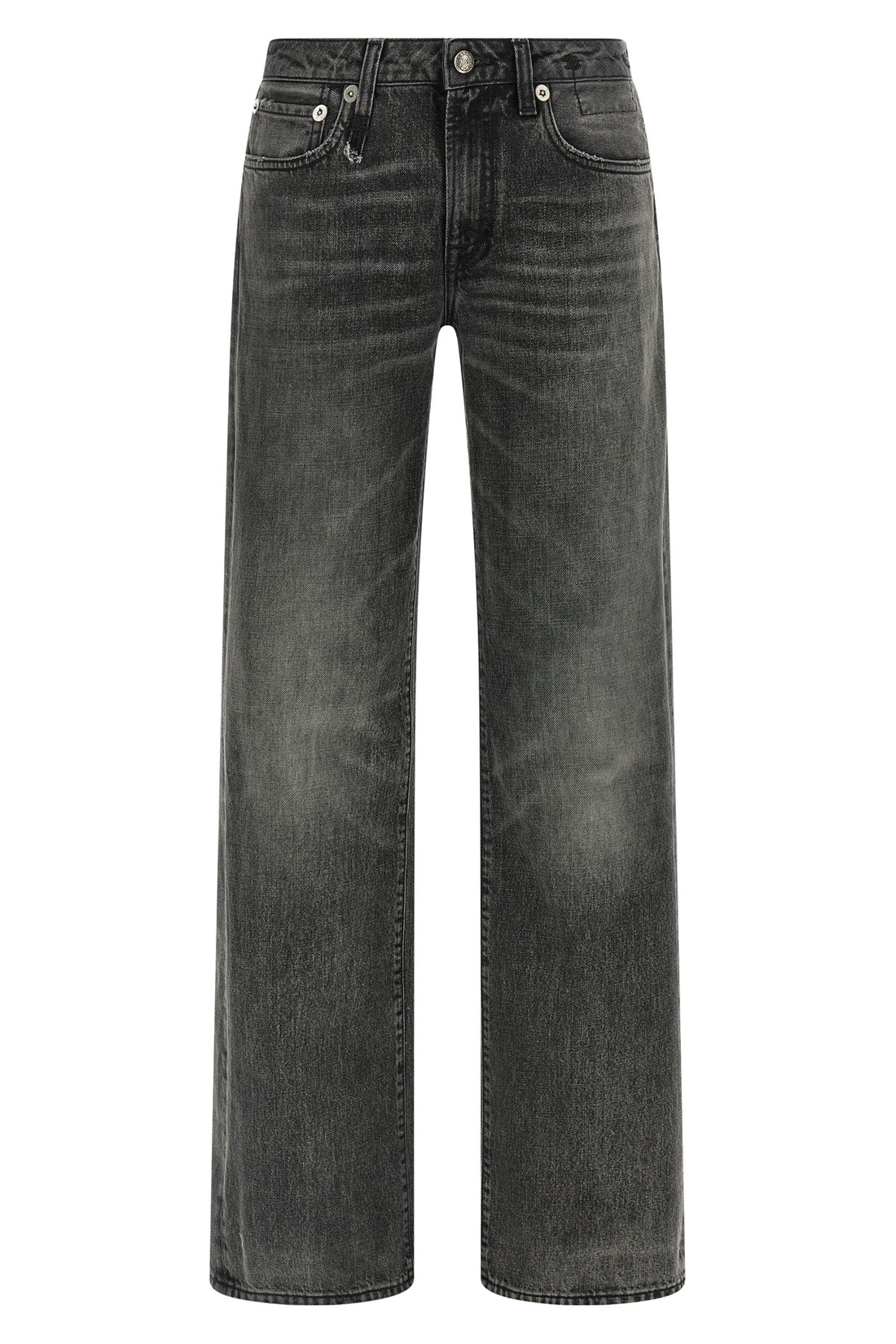 R13 24 effie used-effect stonewashed cotton denim jeans