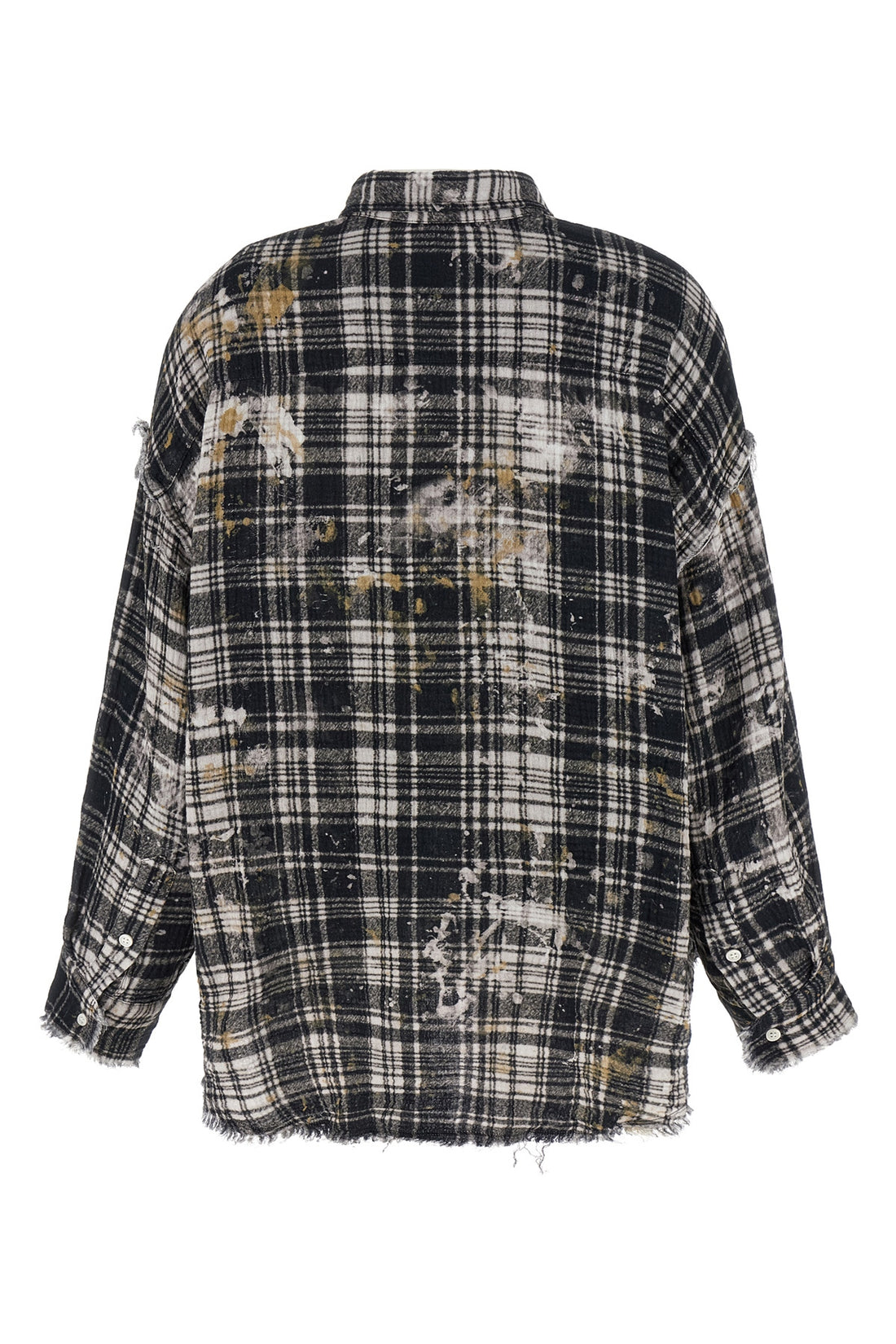 R13 S heavy printed cotton shirt