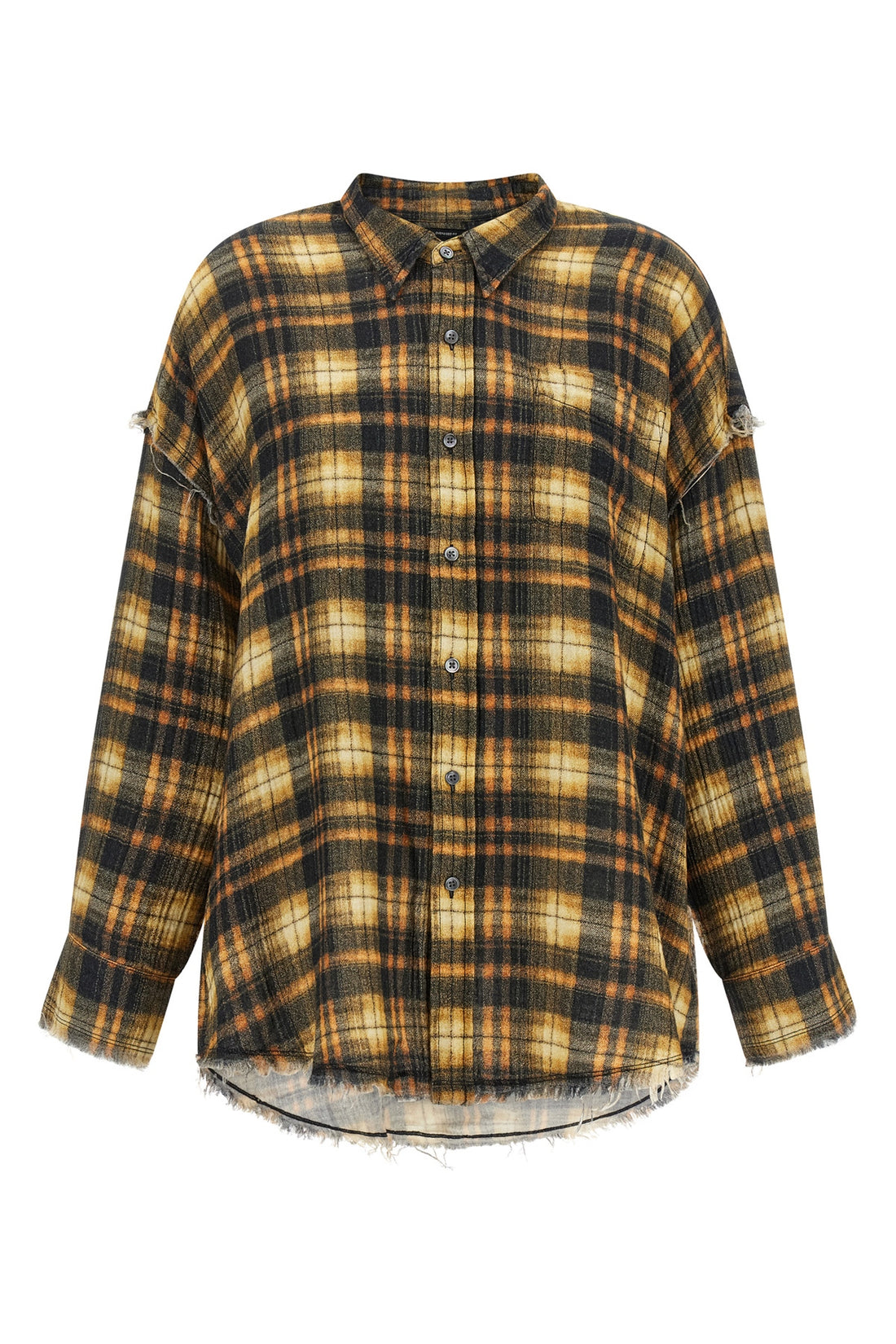 R13 S the r13 shirt redefines the codes of the casual wardrobe through a grunge and de