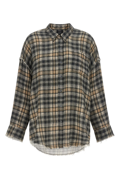 the r13 shirt redefines casual tailoring through a deconstructed aesthetic