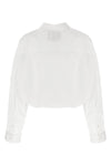 crossover bubble cotton shirt
