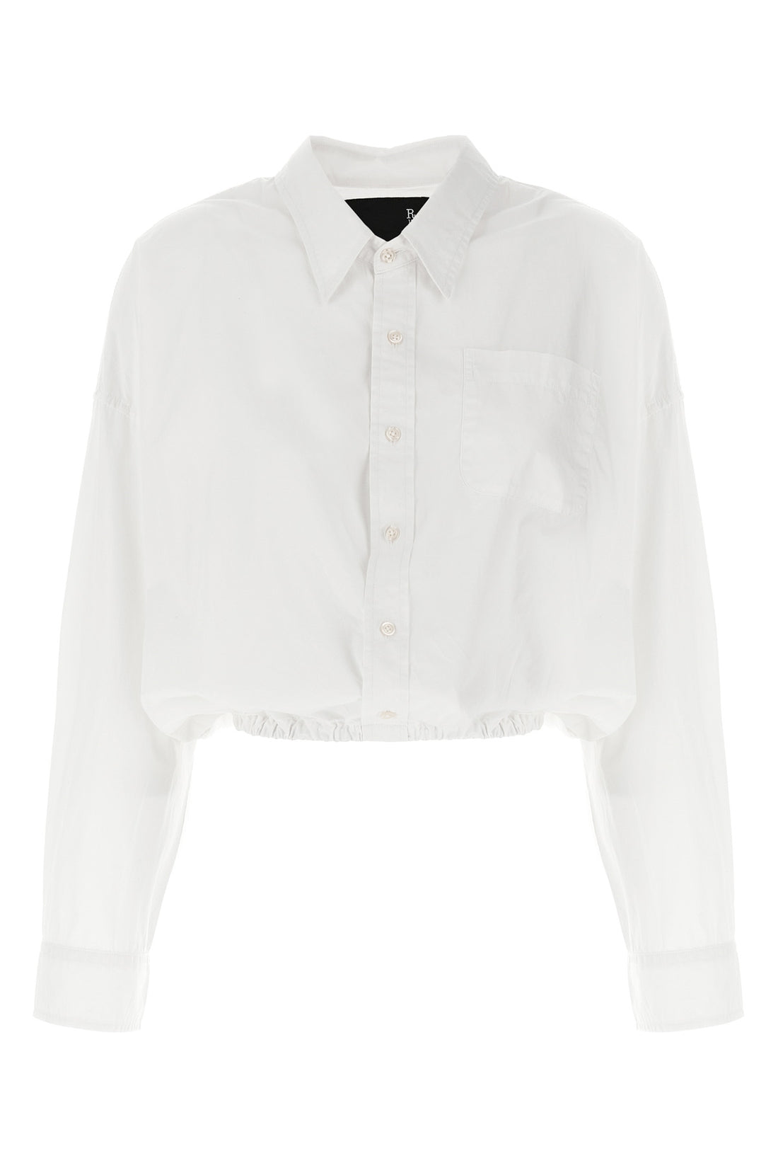 R13 M crossover bubble cotton shirt