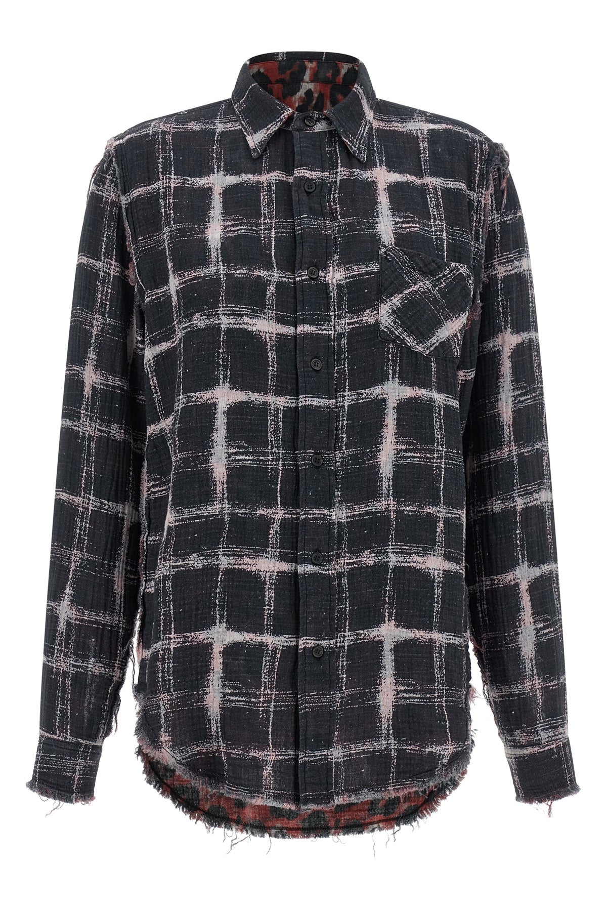 reversible peach hand cotton shirt