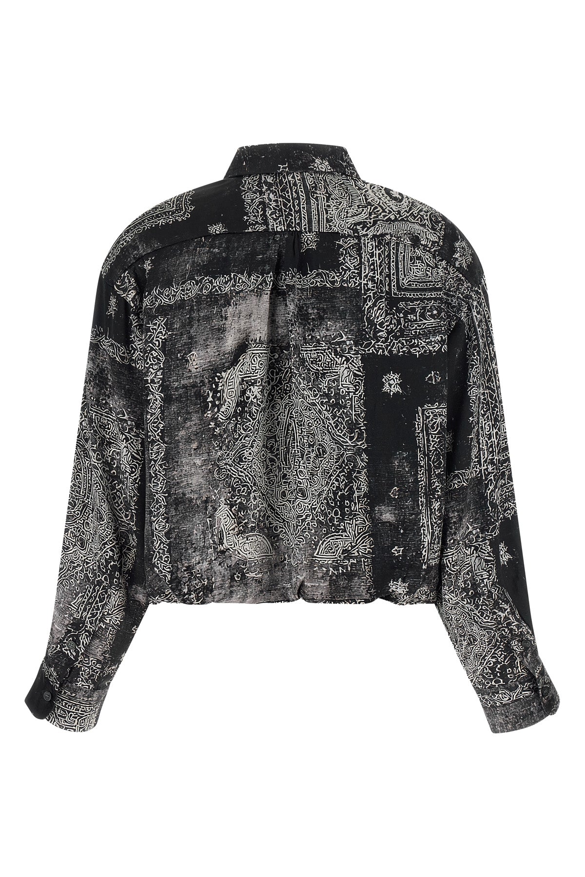 bubble all-over bandana print silk shirt