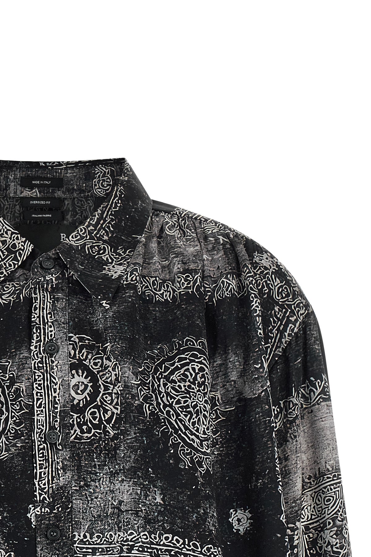 bubble all-over bandana print silk shirt