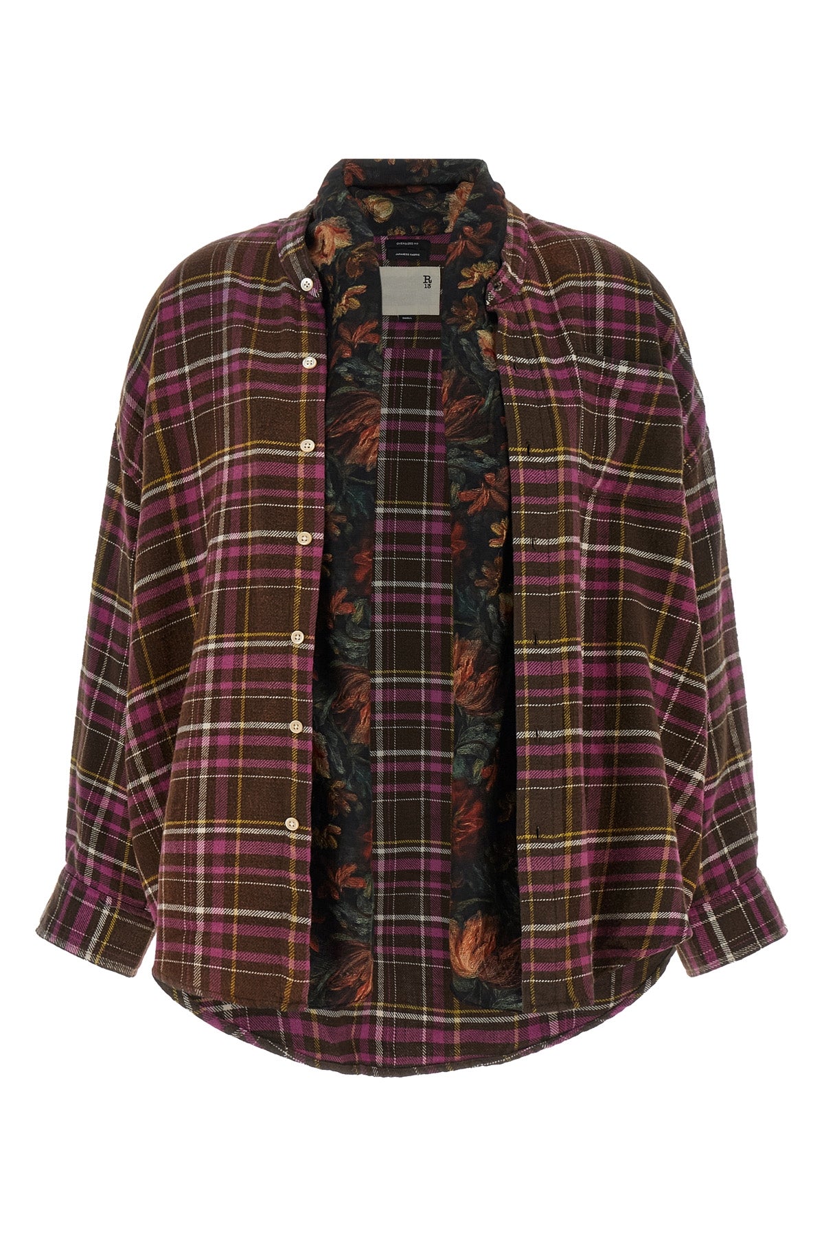 the r13 shirt redefines the codes of casual dress through a layered construction