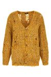 cardigan in used patterned alpaca blend