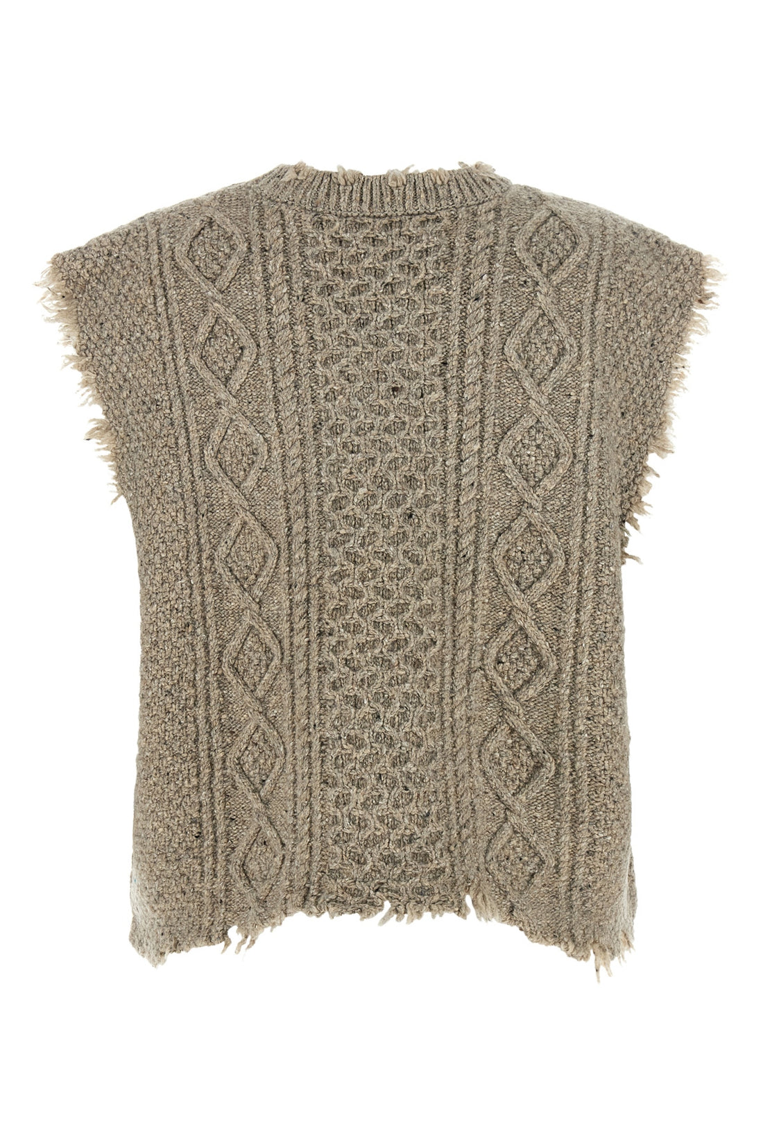 R13 S the boyfriend cable r13 vest redefines classic knitwear through a bold and dec