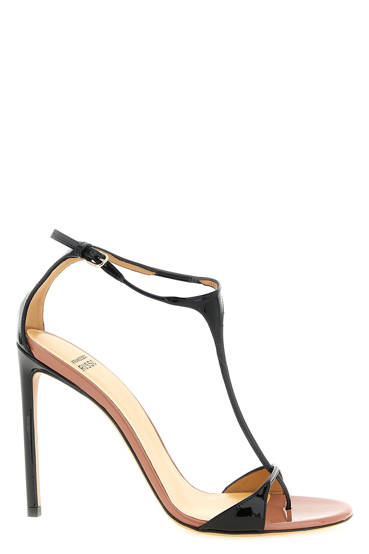 r1s1022 sandals in shiny kidskin leather