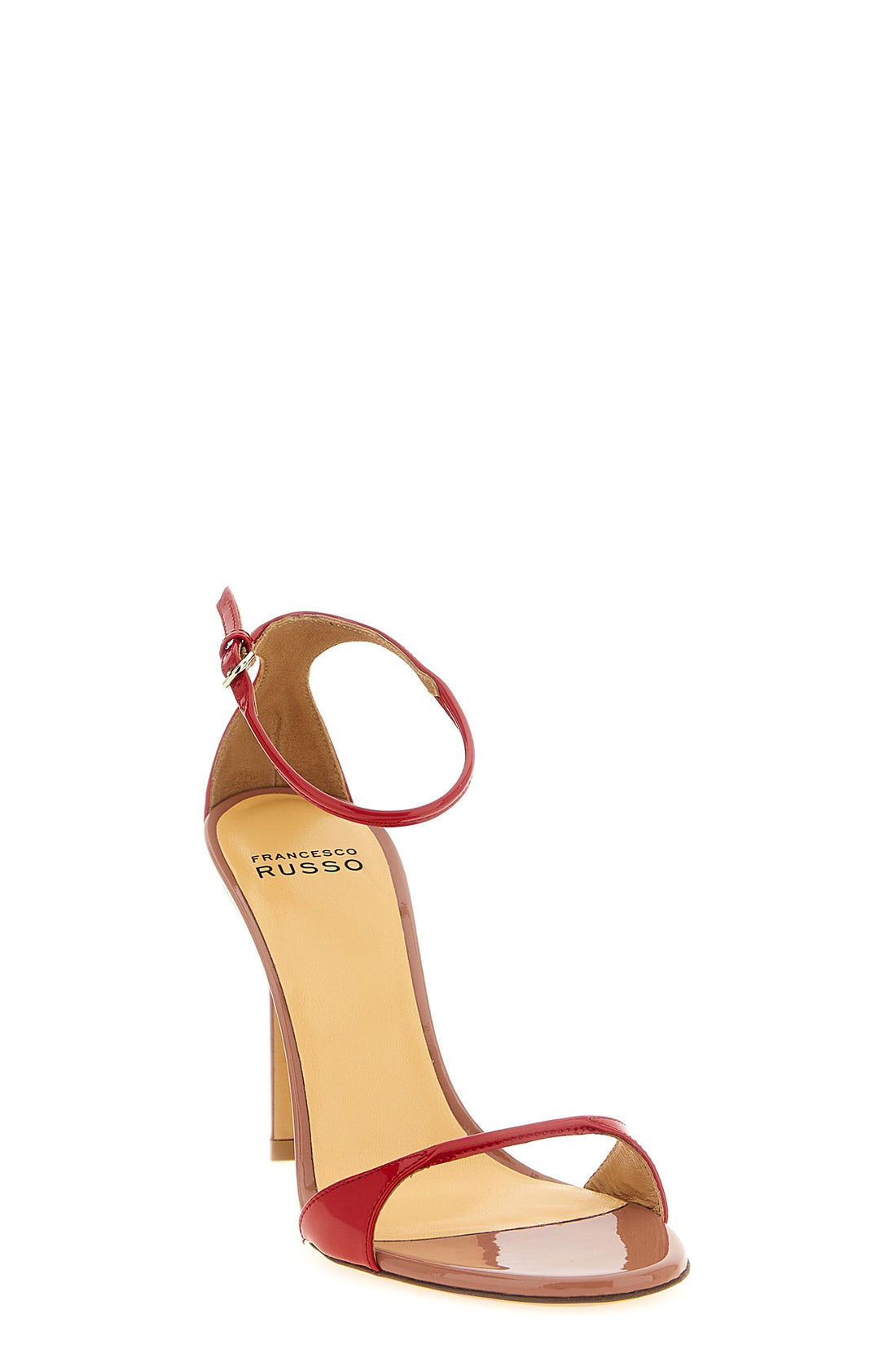 FRANCESCO RUSSO 35.5 r1s1023 sandals in shiny kidskin leather