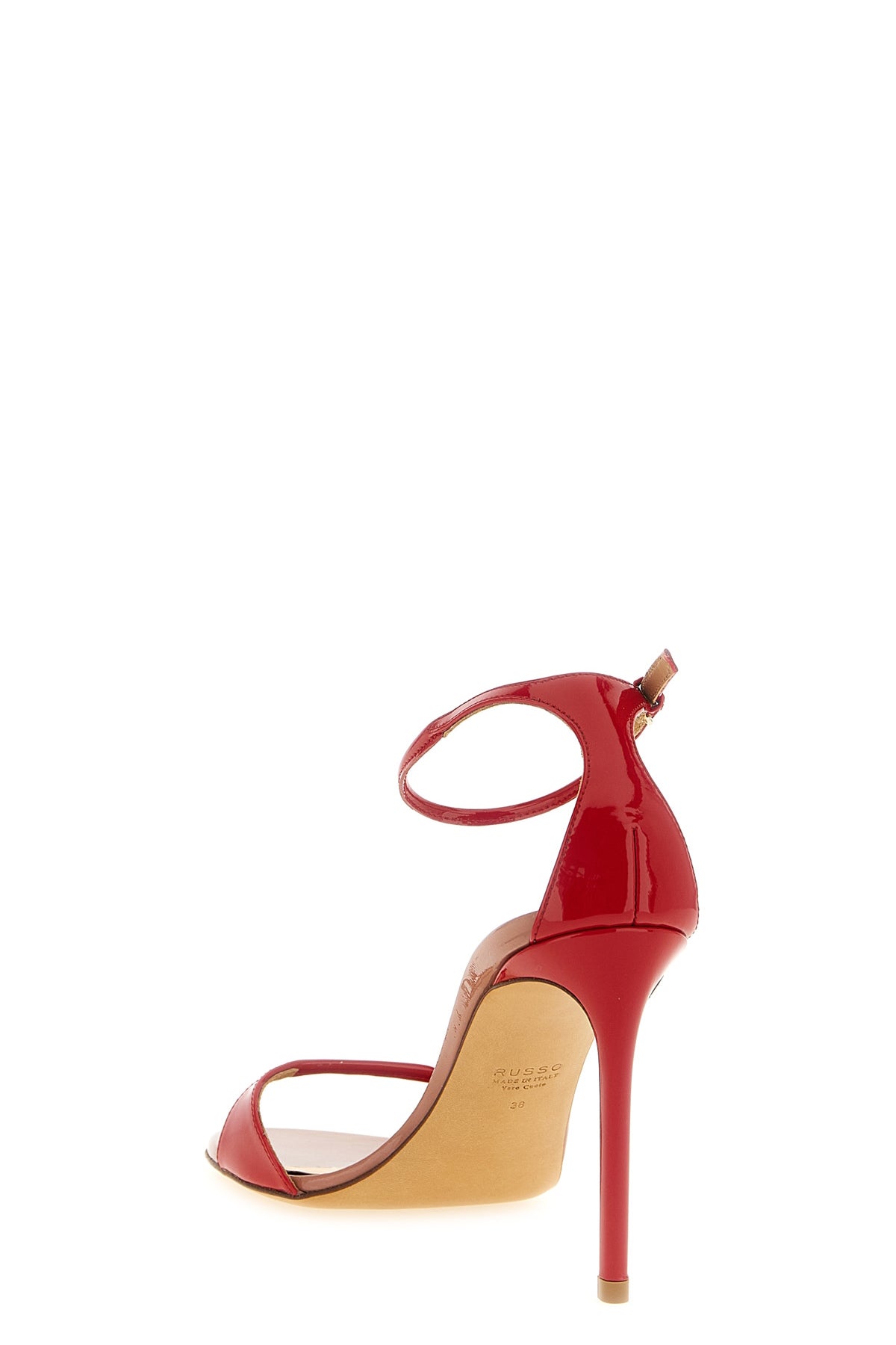 r1s1023 sandals in shiny kidskin leather
