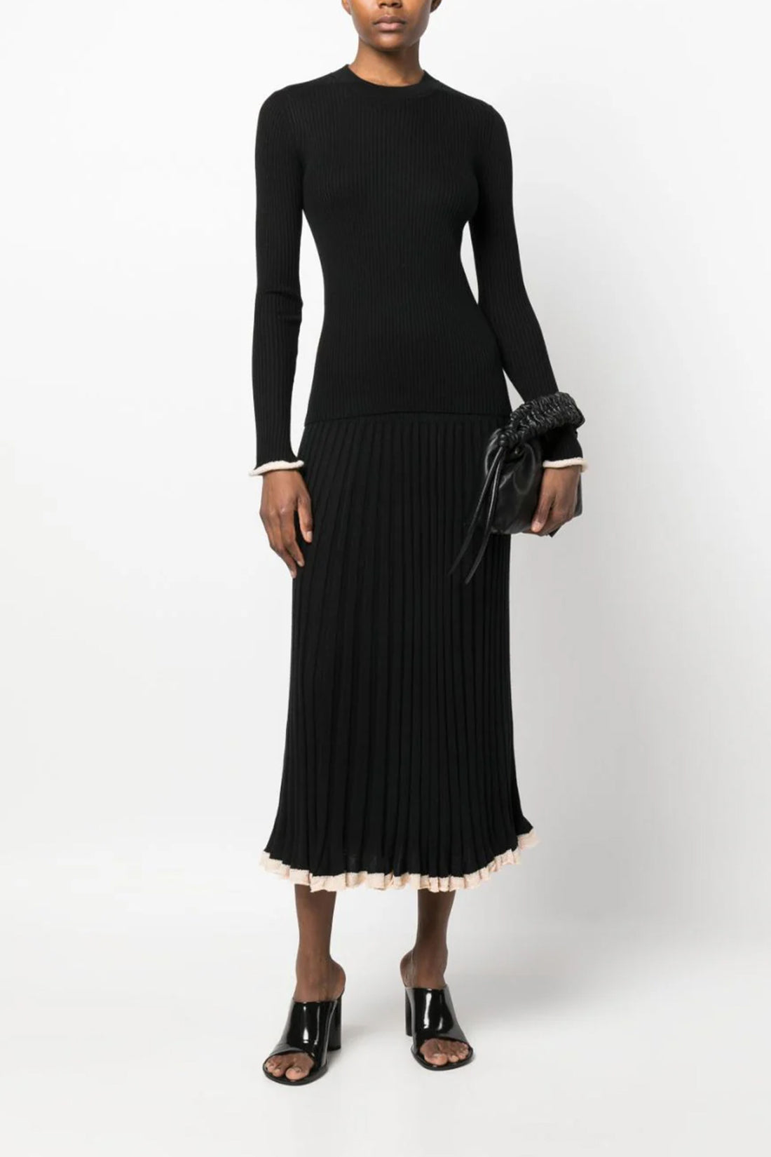 PROENZA SCHOULER XS ribbed silk blend skirt