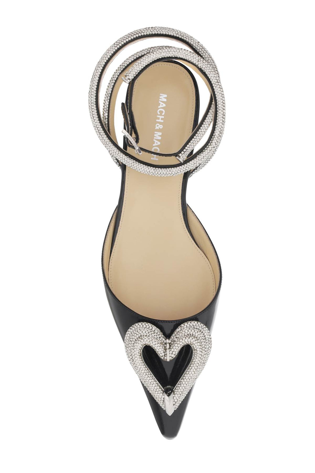 triple heart ballet flats