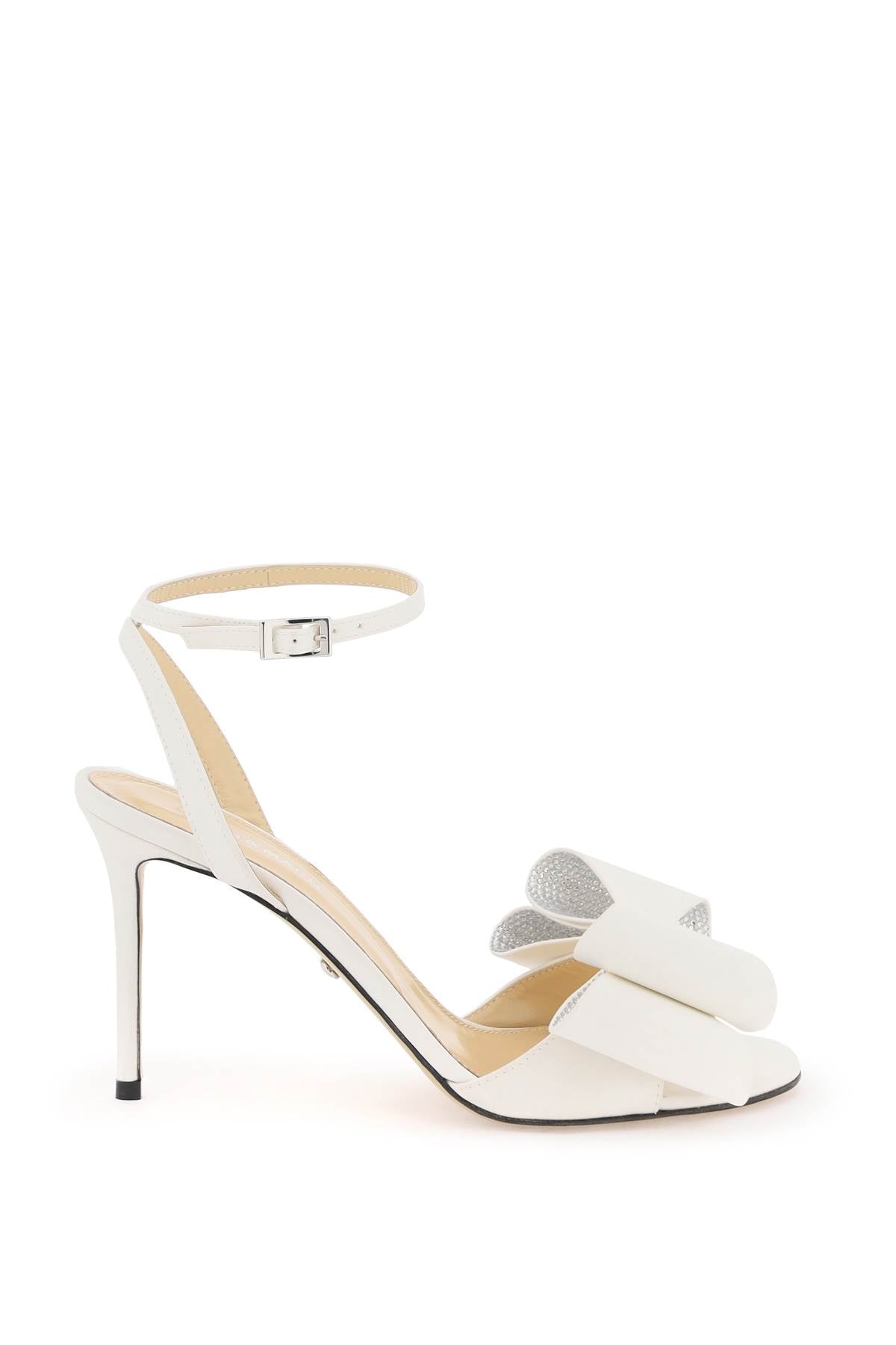 satin le cadeau sandals with double bow