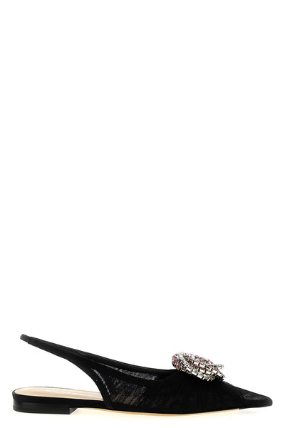 galaxy slingbacks in curled tulle