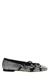 crystal net mesh ballet flats