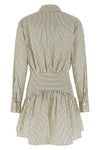 rocco mini dress in striped cotton poplin