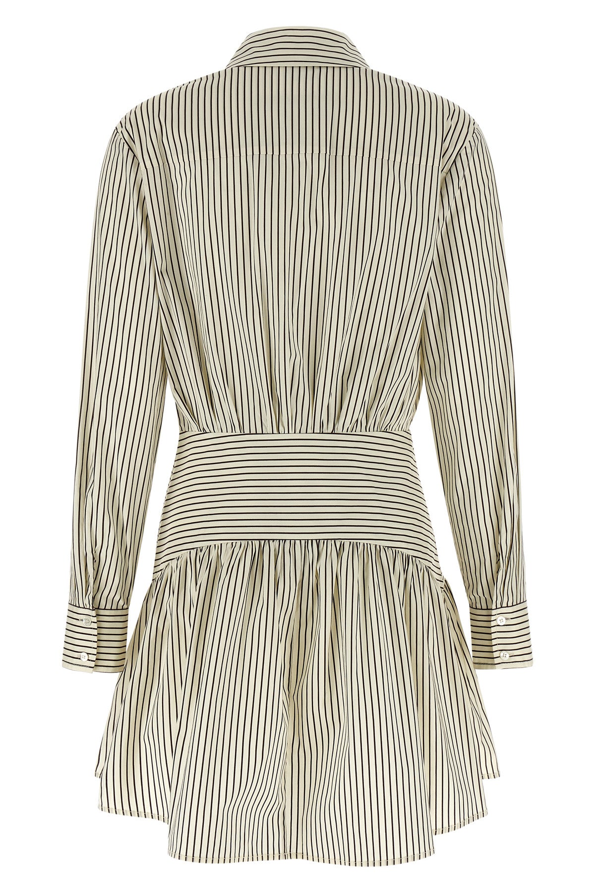 rocco mini dress in striped cotton poplin