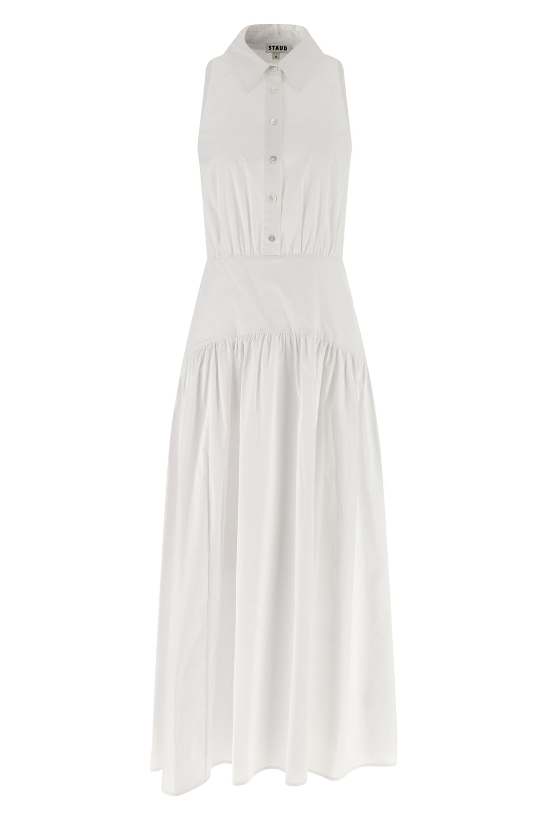 STAUD 2 romy dress in cotton poplin