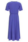 medium weight midi dress in stretch crêpe