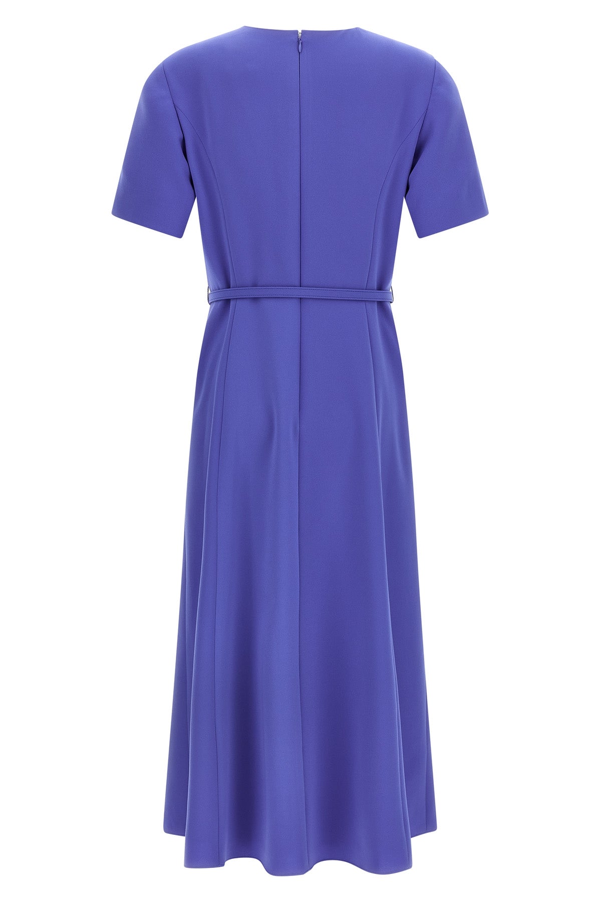medium weight midi dress in stretch crêpe