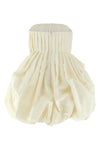 off-the-shoulder minidress in medium-weight silk faille
