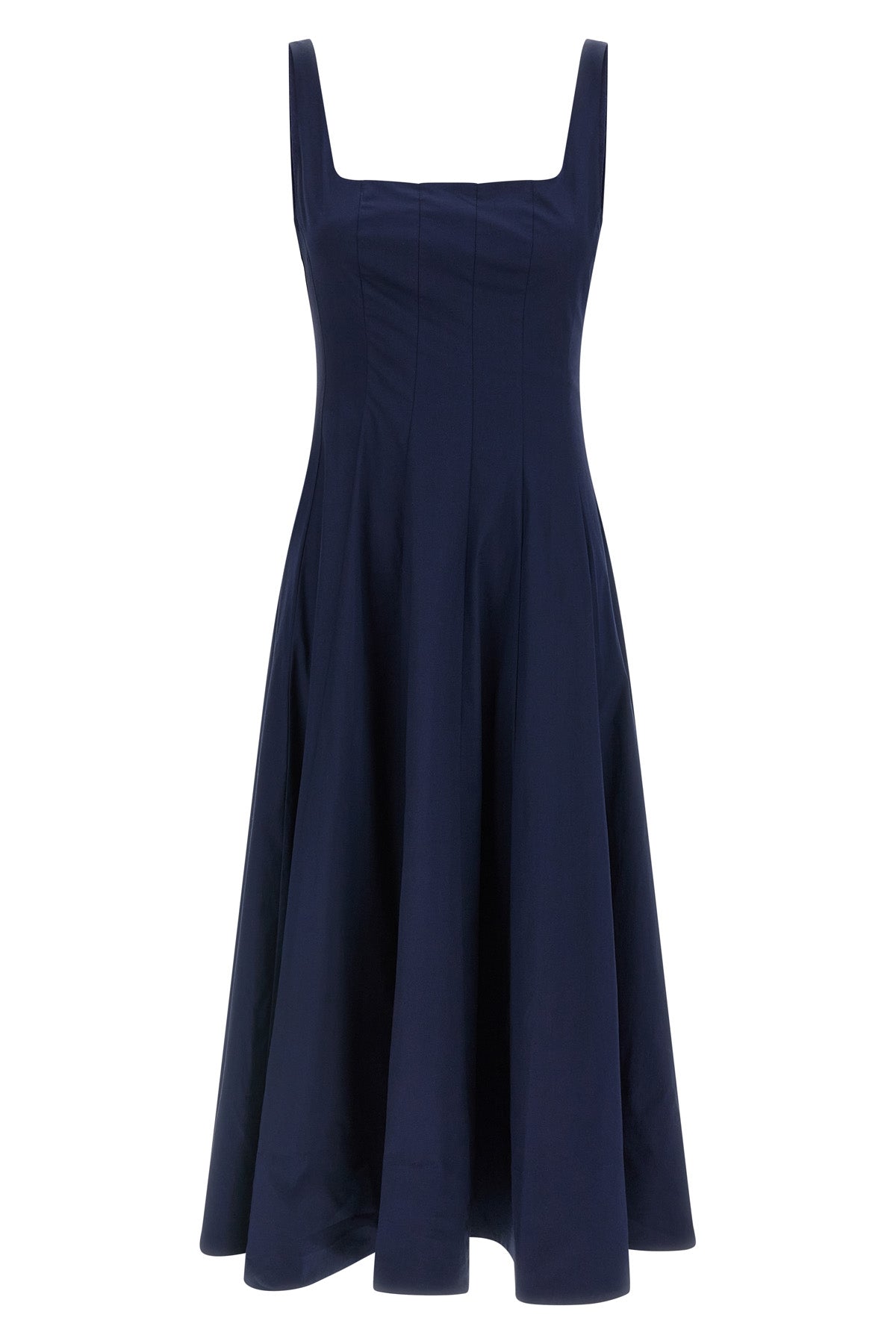 wells midi dress in light cotton poplin