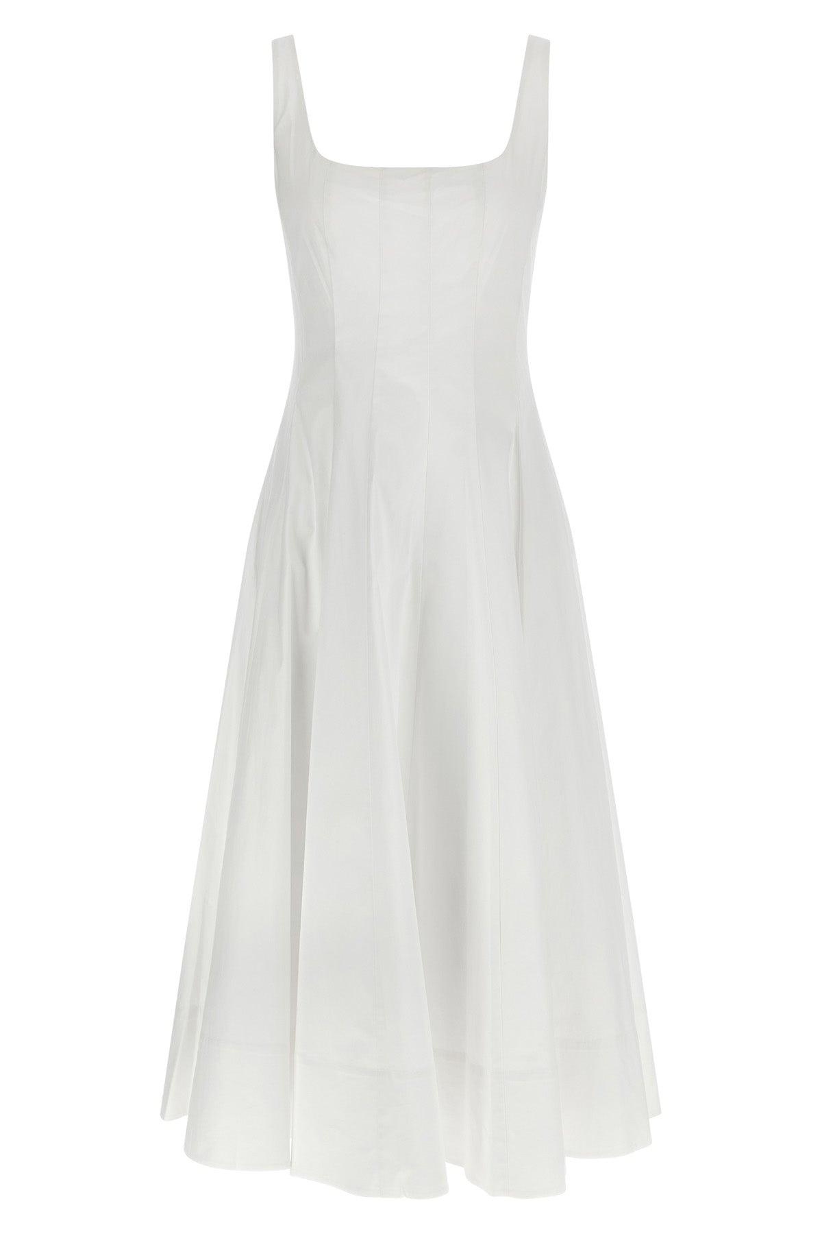 wells midi dress in light cotton poplin