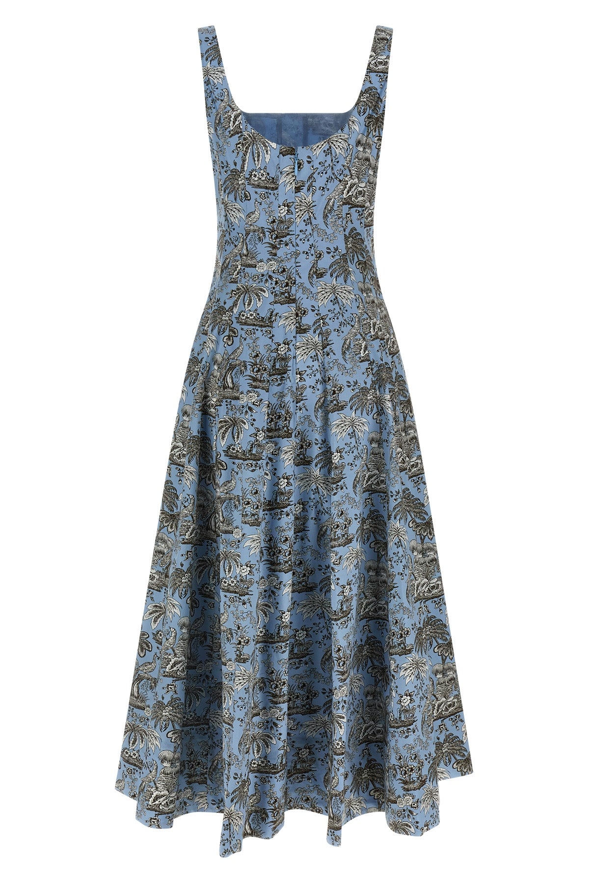 wells midi dress in light cotton poplin