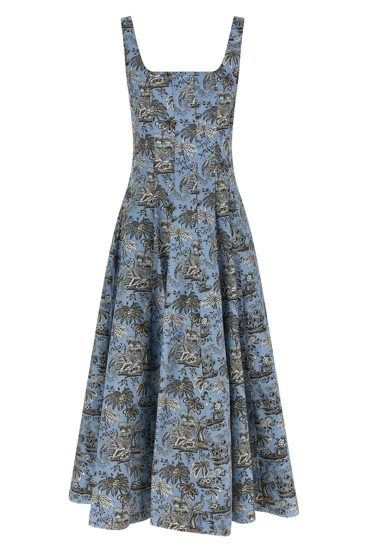 wells midi dress in light cotton poplin