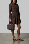 mini rocco dress in cotton poplin