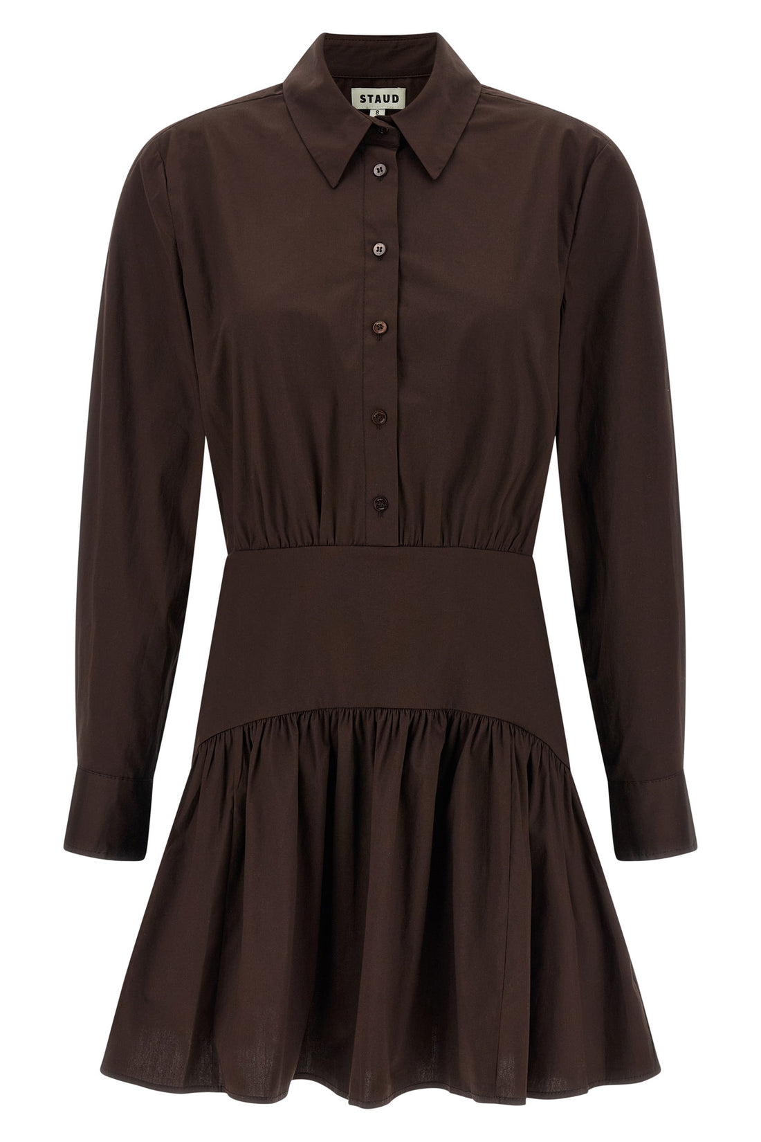 STAUD 4 mini rocco dress in cotton poplin