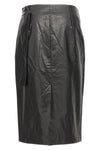 wrap skirt oil skirt in oil-coated cotton blend canvas