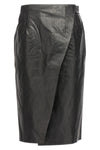 wrap skirt oil skirt in oil-coated cotton blend canvas