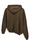 twisted cotton hoodie