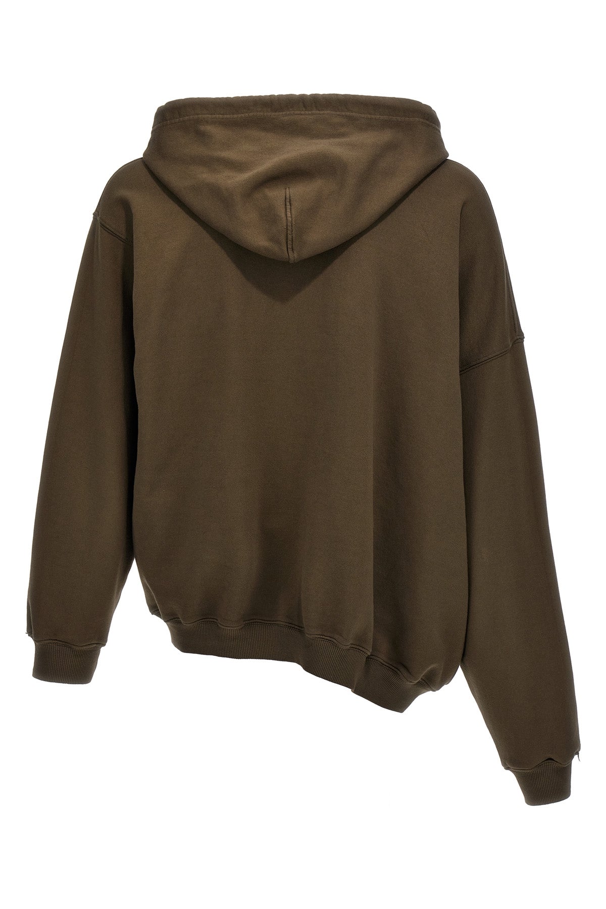 twisted cotton hoodie